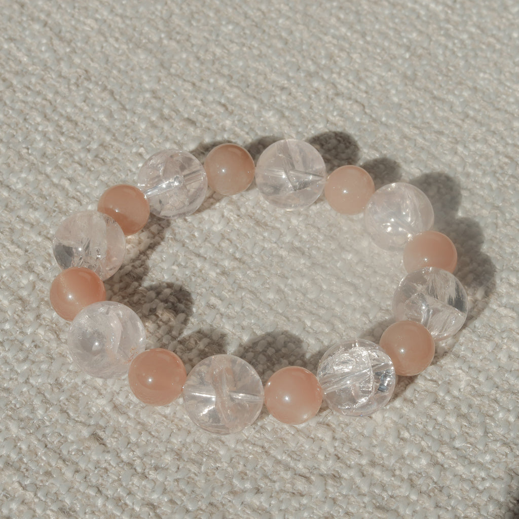 Soft Ember（ソフト・エンバー）｜ピンクアゼツライト × オレンジムーンストーン