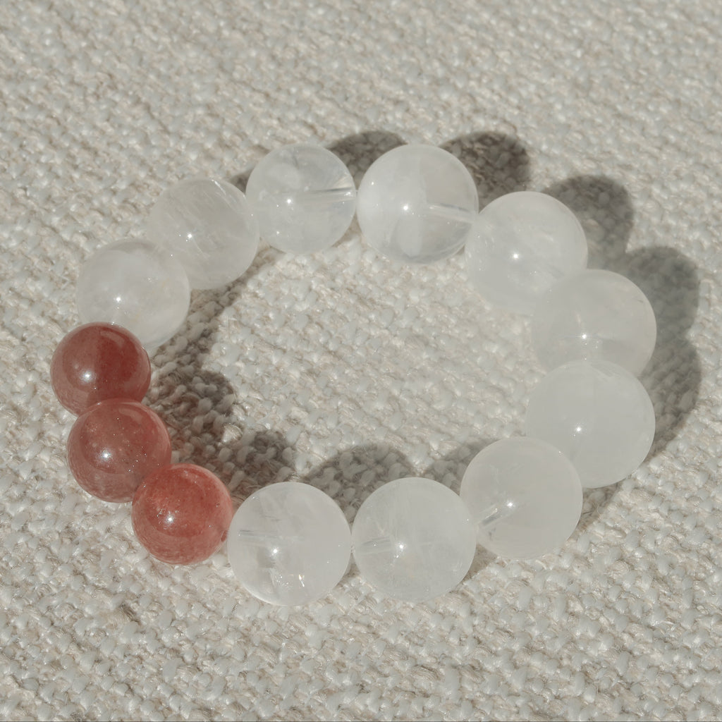 Aurora Veil（オーロラ・ヴェイル）｜ファントムクォーツ × ストロベリークォーツ（グラデーション）