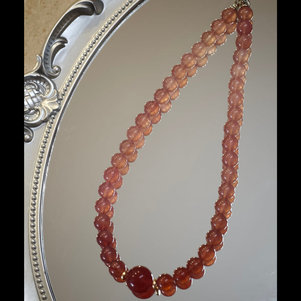 Soleil Necklace  （ストロベリークォーツ）