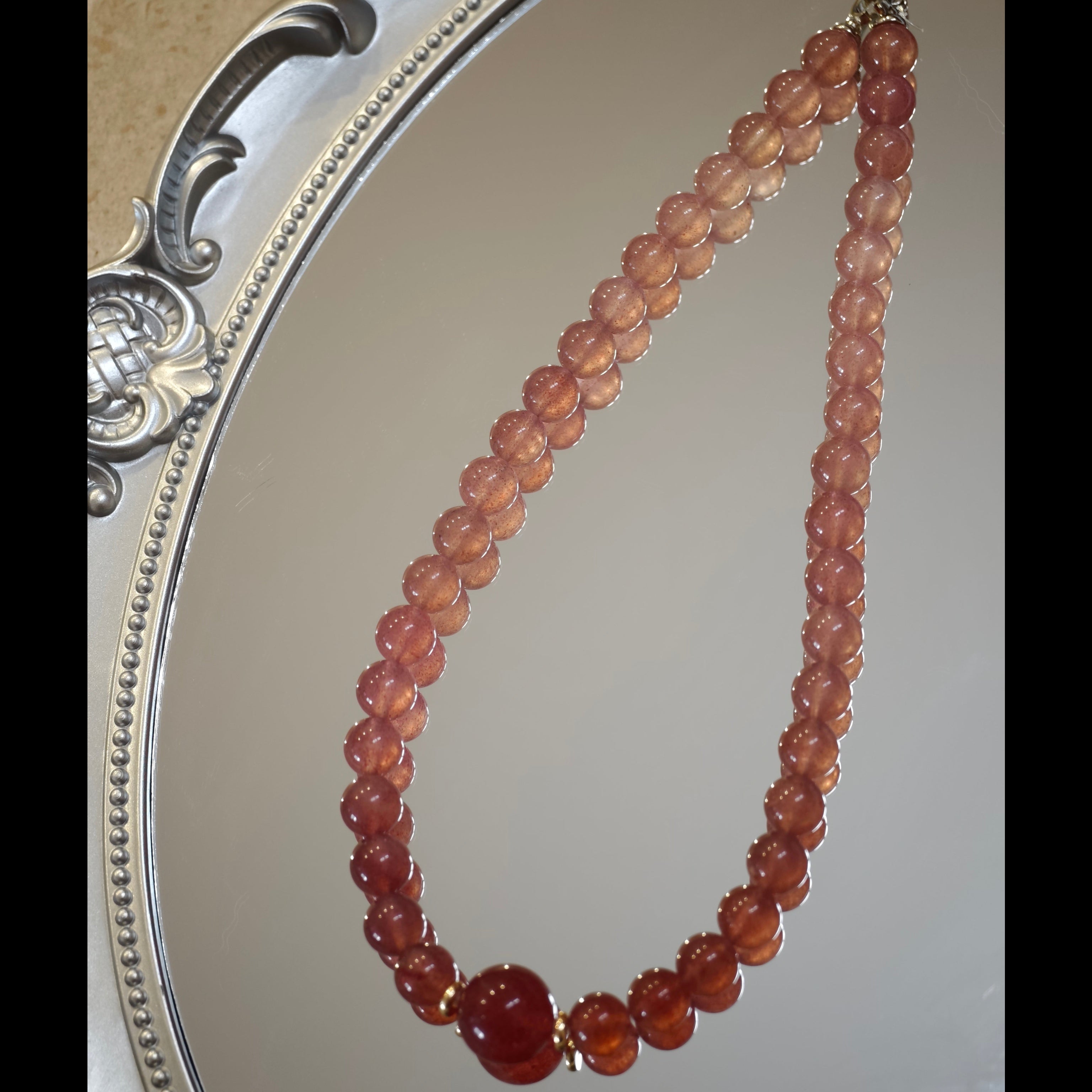 Soleil Necklace  （ストロベリークォーツ）