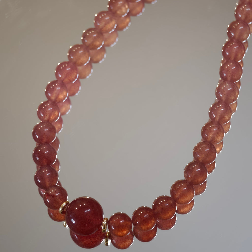 Soleil Necklace  （ストロベリークォーツ）