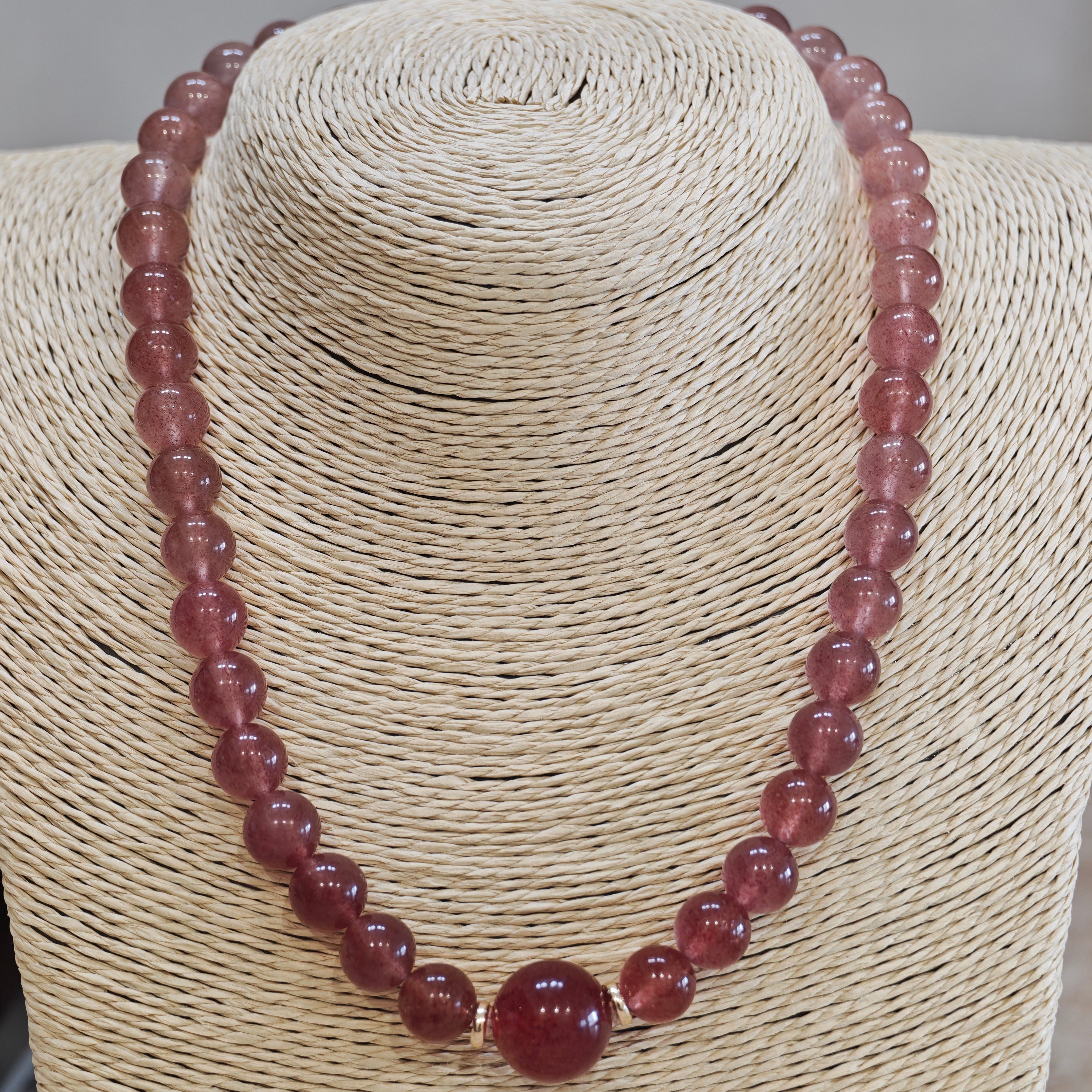 Soleil Necklace  （ストロベリークォーツ）