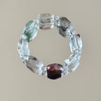Vein of Light | Freeform Green Phantom Quartz, Red Phantom Quartz & Garden Quartz