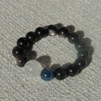 Night Voyage（ナイト・ヴォヤージュ）｜銀曜石 × ミルキークォーツ × ブルーカイヤナイト