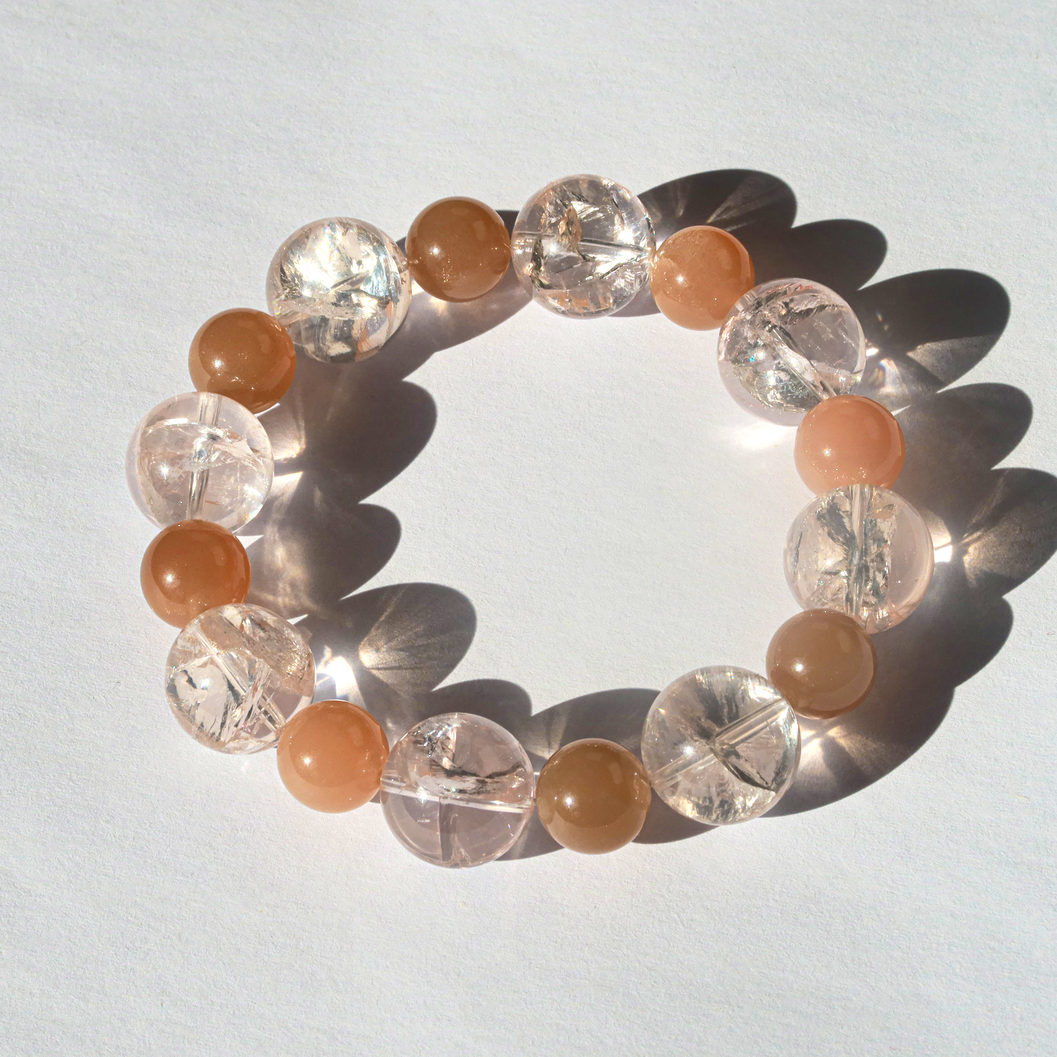 Soft Ember（ソフト・エンバー）｜ピンクアゼツライト × オレンジムーンストーン