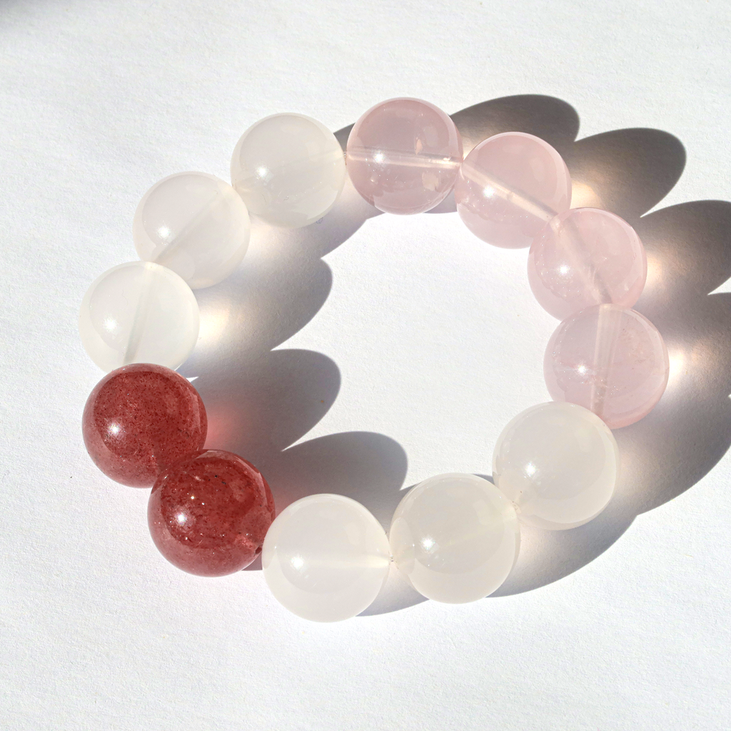 Tender Bloom | Rose Quartz x Strawberry Quartz