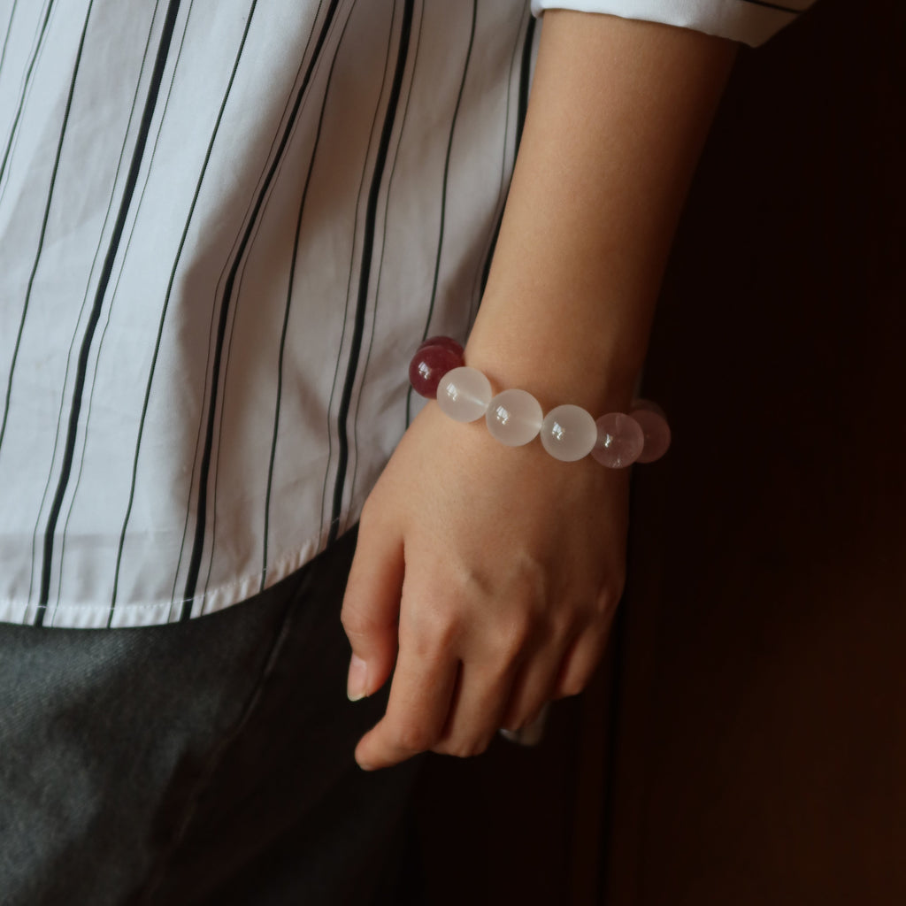 Tender Bloom | Rose Quartz x Strawberry Quartz