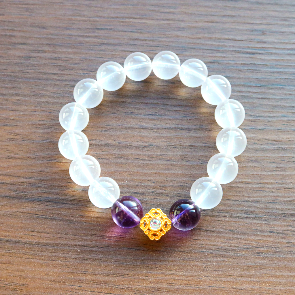 Moon Chant | Milky Quartz x Amethyst
