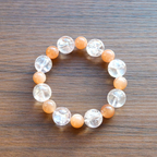 Soft Ember | Pink Azeztulite x Orange Moonstone