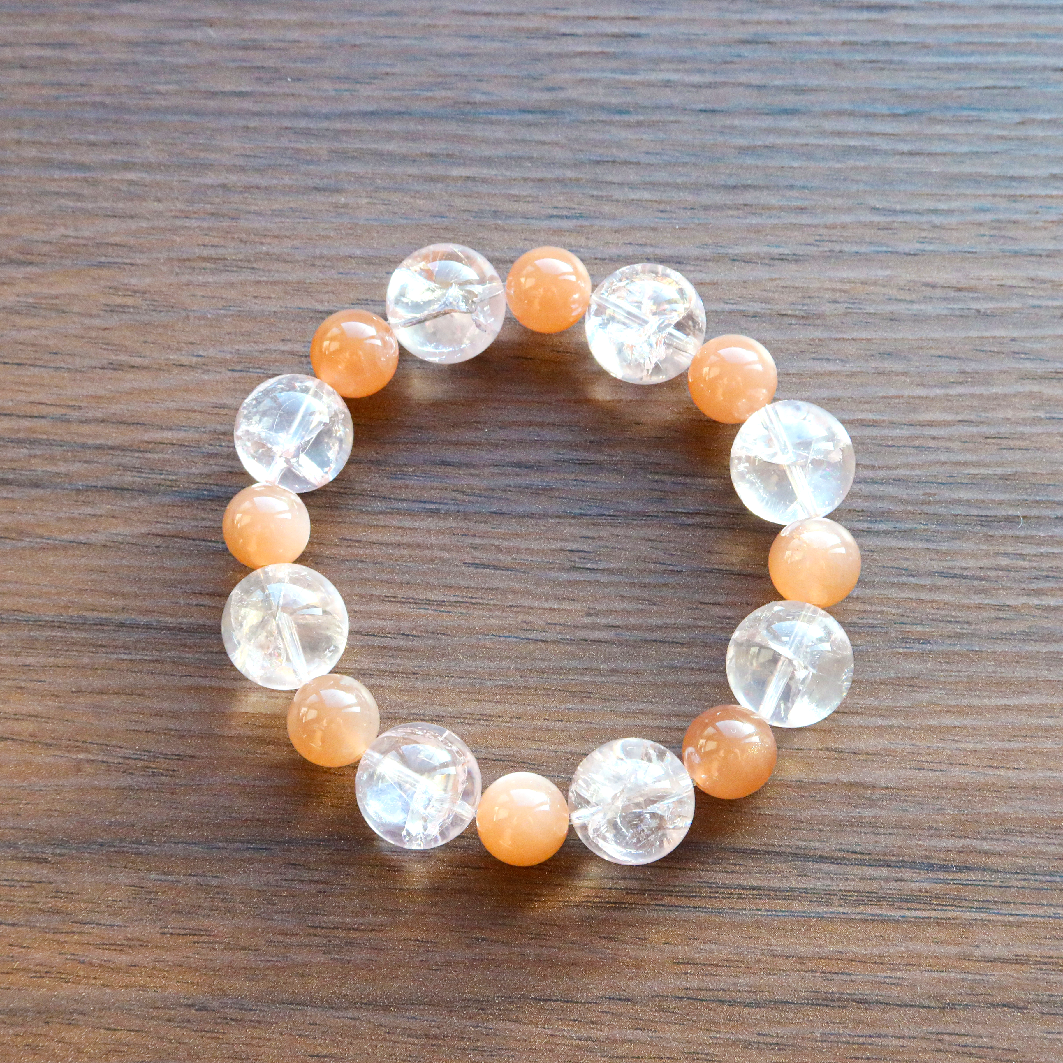 Soft Ember（ソフト・エンバー）｜ピンクアゼツライト × オレンジムーンストーン